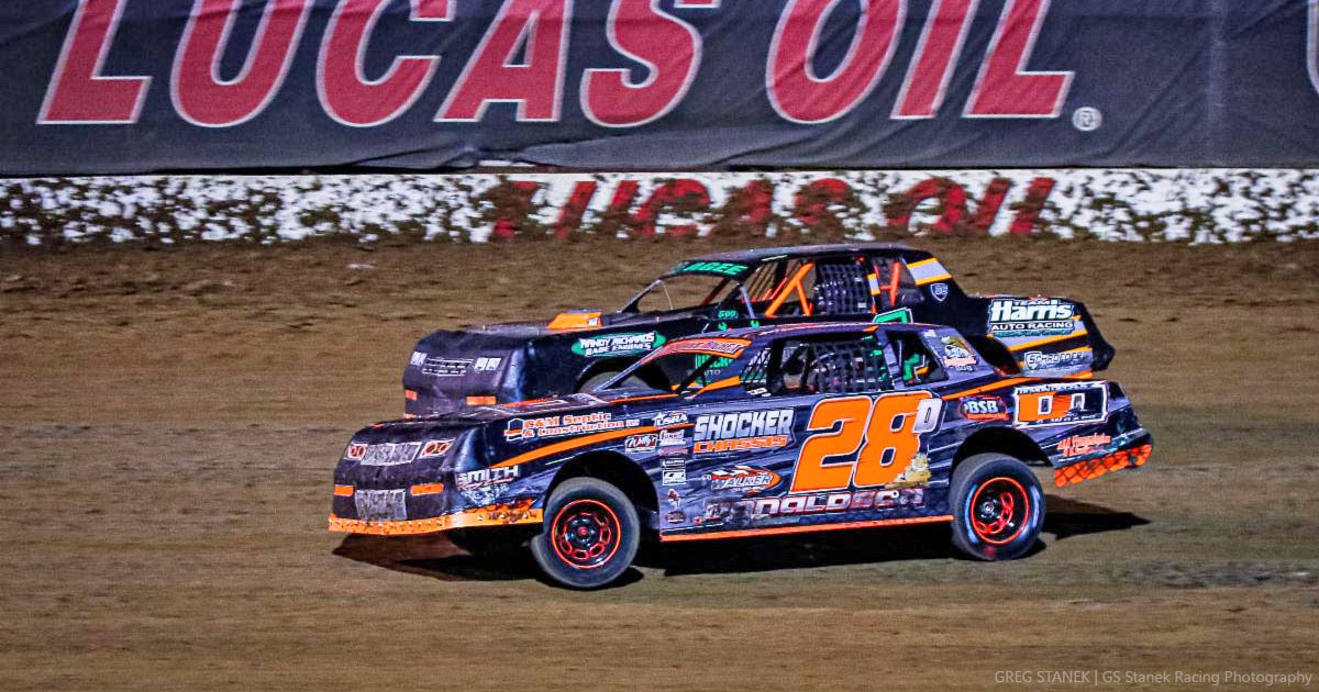 Gary Donaldson (28) will be part of the O'Reilly Auto Parts USRA Stock Car division debuting as a weekly class this season at Lucas Oil Speedway. (GS Stanek Racing Photography)