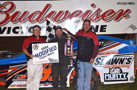 Tim Murty pocketed $1,000 for winning the USRA A-Mod season opener at the Highway 3 Raceway.