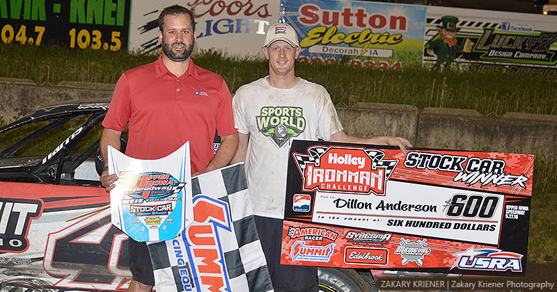 Dillon Anderson won the Holley USRA Stock Car feature.