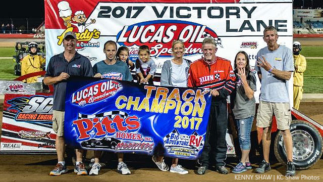 It came down to the final night, but Jeff Cutshaw made it four straight Lucas Oil Speedway championships in the USRA Modified division.