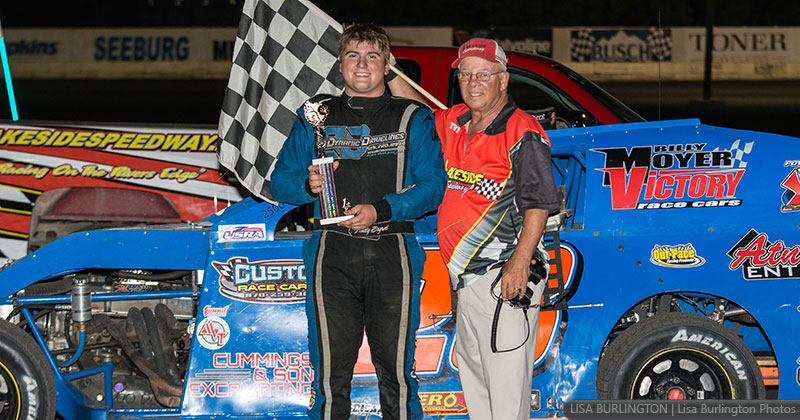 Andy Bryant won the Out-Pace USRA B-Mod main event on Friday, June 15, at the Lakeside Speedway in Kansas City, Kan.