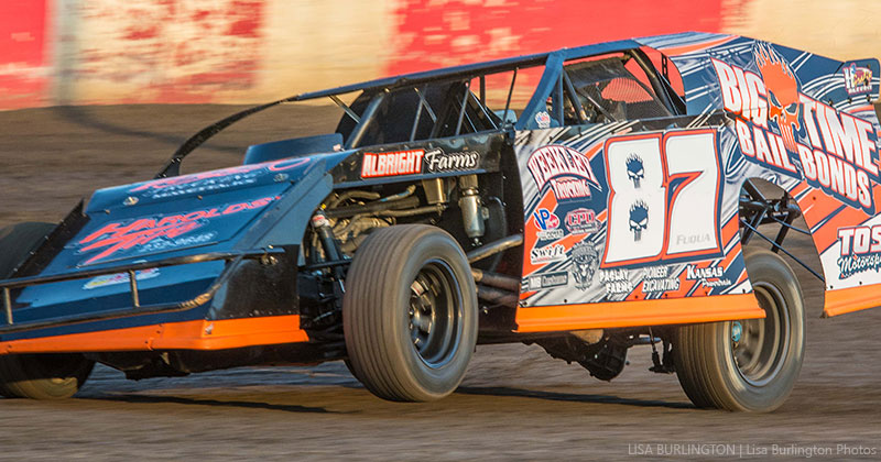 Darron Fuqua won the USRA Modified main event on Friday, June 8, during CARB Night at the Lakeside Speedway in Kansas City, Kan.