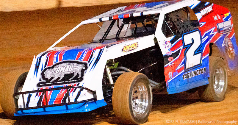 Daniel Tarkington finished third in the Out-Pace USRA B-Mod main event to clinch the 2018 track championship.