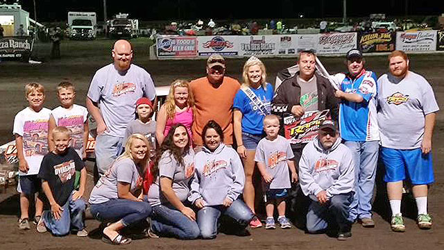 Defending USRA Hobby Strock National Champion Dustin Gulbranson of Sioux Falls, S.D., won the USRA Hobby Stock feature on Friday, Aug. 21, at the Rapid Speedway in Rock Rapids, Iowa.
