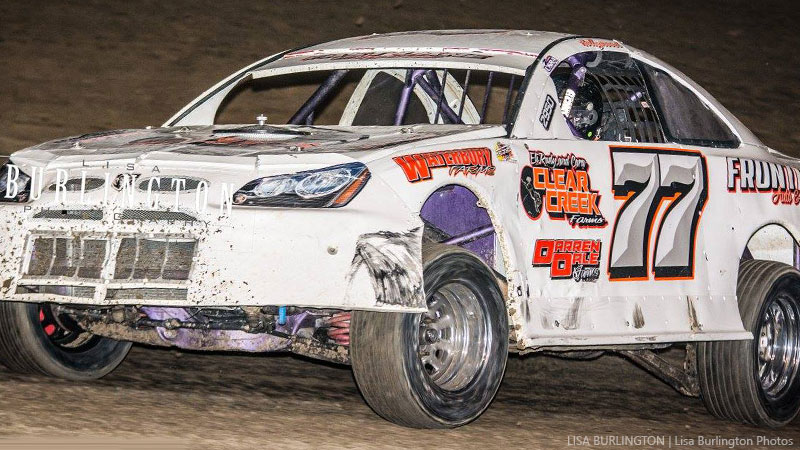 Dean Wray of Jamesport, Mo., won his eighth Holley USRA Stock Car feature of the season Saturday, July 1, at the I-35 Speedway in Winston, Mo.