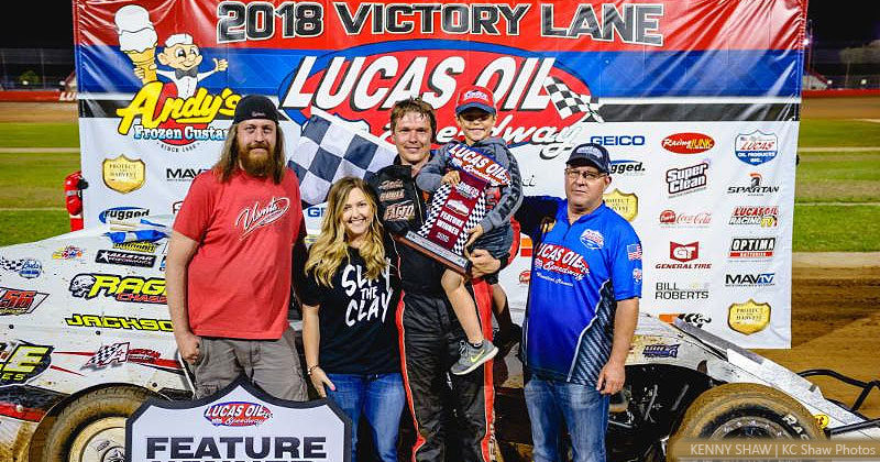 Kris Jackson picked up six wins in 2018 at Lucas Oil Speedway, helping propel him to the Out-Pace USRA B-Mod National Championship.